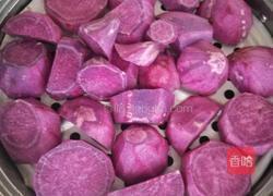 紫薯芝麻球的做法图解2