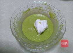 菠菜斑马纹酸奶蛋糕的做法图解13