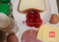 封边火腿蛋三明治（快手餐）的做法图解1