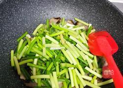 蒜薹炒腊肉的做法图解9