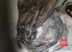 Illustration of how to make the fish head in red braised dish 1