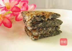 黑芝麻米饭煎饼的做法图解13
