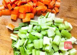 Illustration of how to make cold celery and peanuts 2