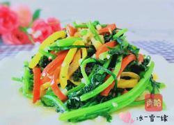 彩椒茼蒿的做法图解1