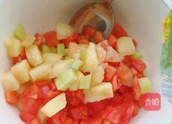 果蔬燕麦酸奶捞的做法图解2