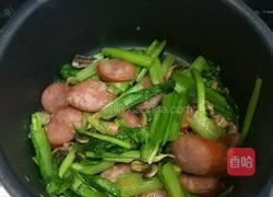 香肠炒小白菜（家常菜）的做法图解6