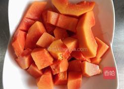 木瓜冰淇淋奶昔的做法图解2