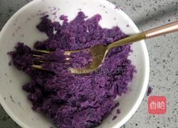 红豆紫薯包子的做法图解3