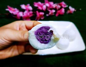 麻薯(紫薯餡）#夏季爽口甜品