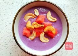 腰果西瓜紫薯奶昔的做法图解5