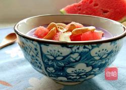 腰果西瓜紫薯奶昔的做法图解6