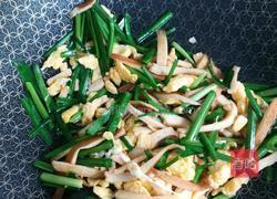 韭菜豆干炒鸡蛋的做法图解4