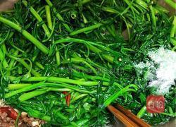 干豆豉蒜蓉炒通菜的做法图解4