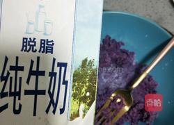 紫薯糯米椰丝球的做法图解4
