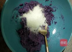 紫薯糯米椰丝球的做法图解5