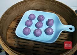 紫薯糯米椰丝球的做法图解9
