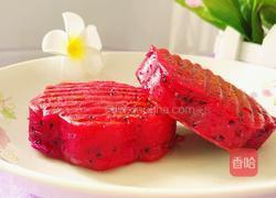 火龙果牛奶煎饼(花形)的做法图解17