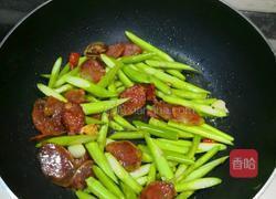 竹笋炒腊肠的做法图解3