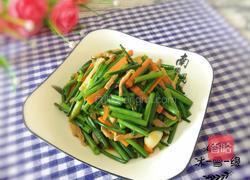 肉丝炒韭苔的做法图解9