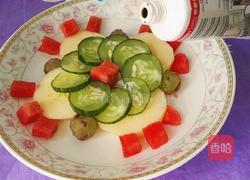 水果蔬菜拼盘沙拉的做法图解6