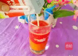 Illustration of how to make carrot and watermelon milkshake 10