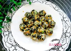 芝麻海苔蔬菜小饭团