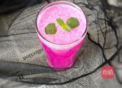 鲜榨火龙果汁的做法图解6