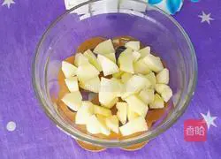 Illustration of how to make rock sugar apple and dragon fruit 2