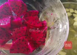 冰糖苹果火龙果的做法图解5