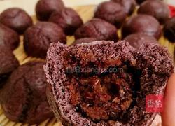 紫米面豆沙包的做法图解6