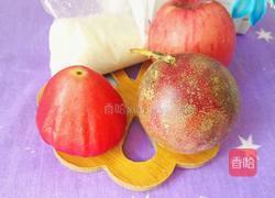 百香果莲雾苹果汁的做法图解1