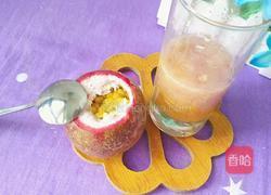 百香果莲雾苹果汁的做法图解6