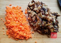 馄饨皮烧麦馅煎饼的做法图解3