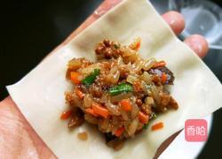 馄饨皮烧麦馅煎饼的做法图解16