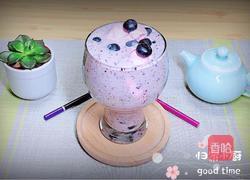 蓝莓冰淇淋奶昔|养颜抗衰老的做法图解12