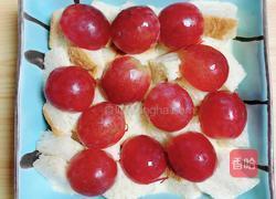 红提芝士烤吐司布丁的做法图解11