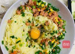 黄油奶酪煎土豆饼的做法图解3