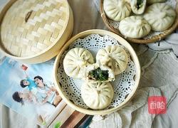 特色肉肉韭苔蒸包的做法图解15