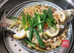 柠檬黄豆蒸鳊鱼的做法图解13