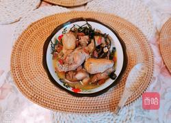 鲜芋响螺片黑豆芡实黄精茶树菇炖母鸡汤的做法图解13