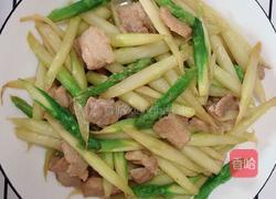 芦笋炒肉的做法图解8