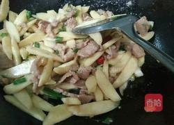 茭白炒肉片的做法图解12