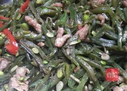 青椒肉丝炒猪耳豆的做法图解5
