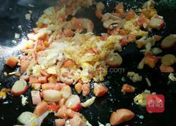 蟹肉棒火腿肠蛋炒饭的做法图解6