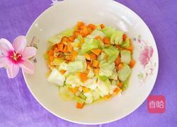 卷心菜炒胡萝卜的做法图解13