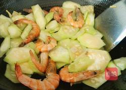 快手丝瓜虾的做法图解9