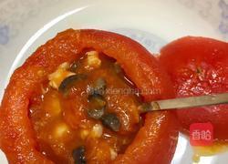 海参虾仁番茄盅的做法图解2