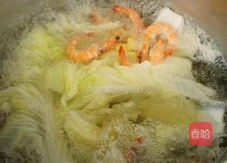 白菜鲜虾汤的做法图解9
