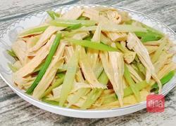芹菜炒腐竹的做法图解9