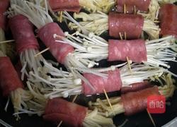 培根卷金针菇的做法图解5